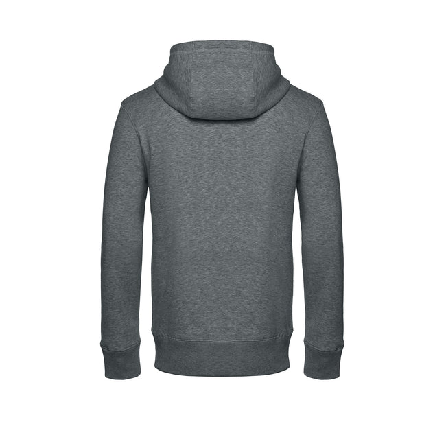 Heather Mid Gray - Back - B&C Mens King Zipped Hooded Sweat