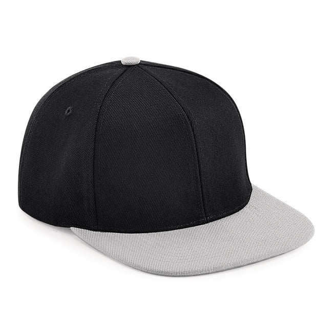 Black-Gray - Front - Beechfield Unisex Adult Two Tone Baseball Cap