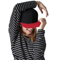 Black-Red - Back - Beechfield Unisex Adult Two Tone Baseball Cap