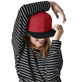 Red-Black - Back - Beechfield Unisex Adult Two Tone Baseball Cap