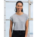 Gray Heather - Back - Mantis Womens-Ladies Crop Top