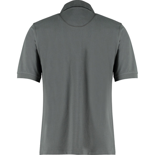 Dark Grey - Back - Kustom Kit Mens Polo Shirt