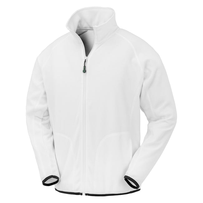 White - Front - Result Genuine Recycled Mens Microfleece Jacket