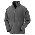 Gray - Front - Result Genuine Recycled Mens Microfleece Jacket