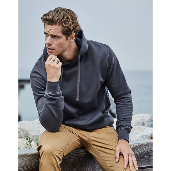 Dark Grey - Back - Tee Jays Mens Power Hoodie