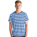 Classic Blue-White - Back - Mantis Mens Striped T-Shirt