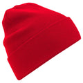Classic Red - Front - Beechfield Original Cotton Cuffed Beanie