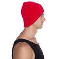 Classic Red - Side - Beechfield Original Cotton Cuffed Beanie