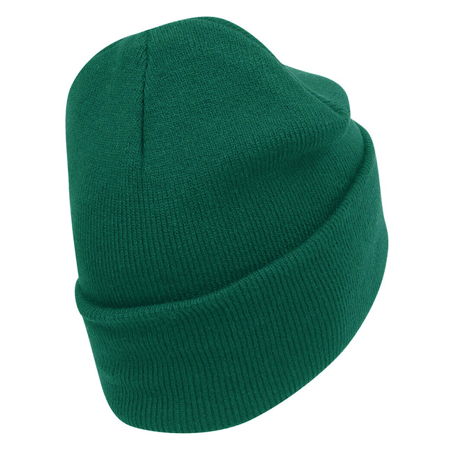 Bottle Green - Back - Beechfield Original Cotton Cuffed Beanie