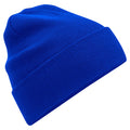 Bright Royal Blue - Front - Beechfield Original Cotton Cuffed Beanie