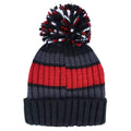 Black Cherry - Back - Beechfield Hygge Striped Beanie