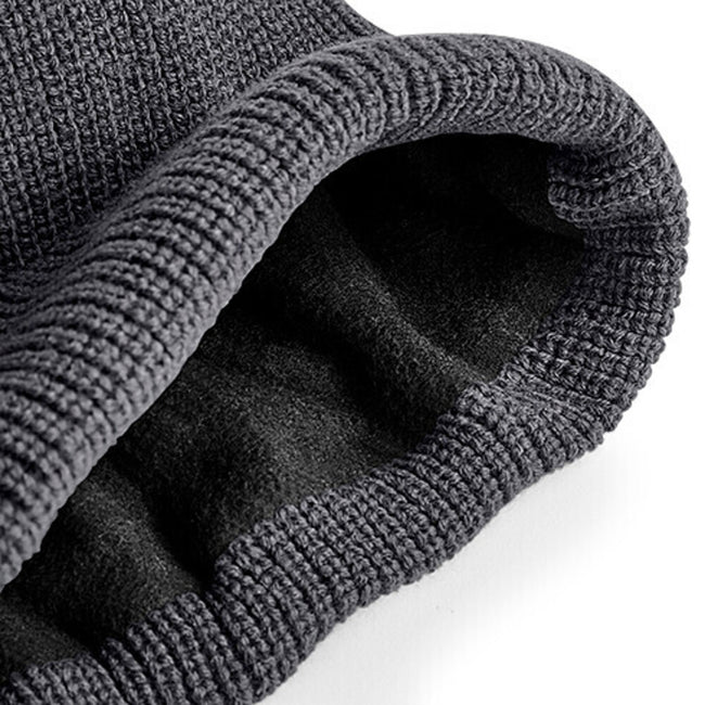 Graphite - Back - Beechfield Elements Water Repellent Beanie