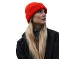 Fire Red - Side - Beechfield Elements Wind Resistant Beanie