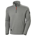Mid Grey - Front - Helly Hansen Mens Kensington Half Zip Fleece Jacket