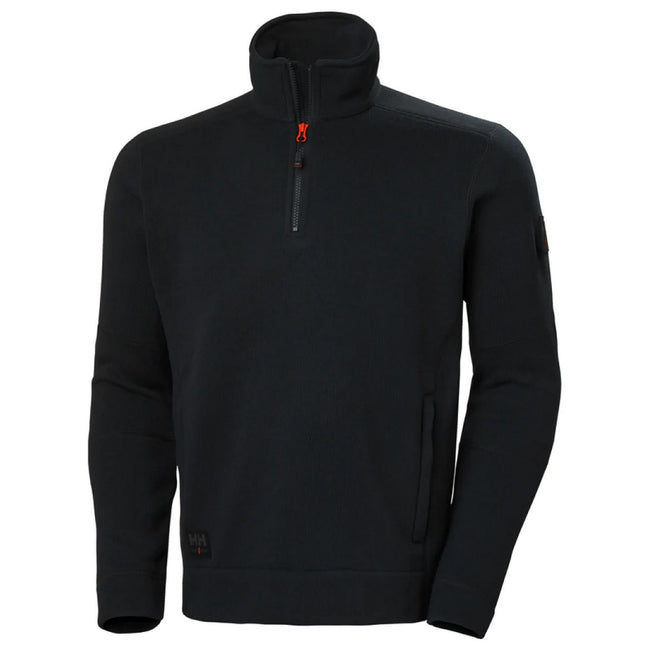 Black - Front - Helly Hansen Mens Kensington Half Zip Fleece Jacket
