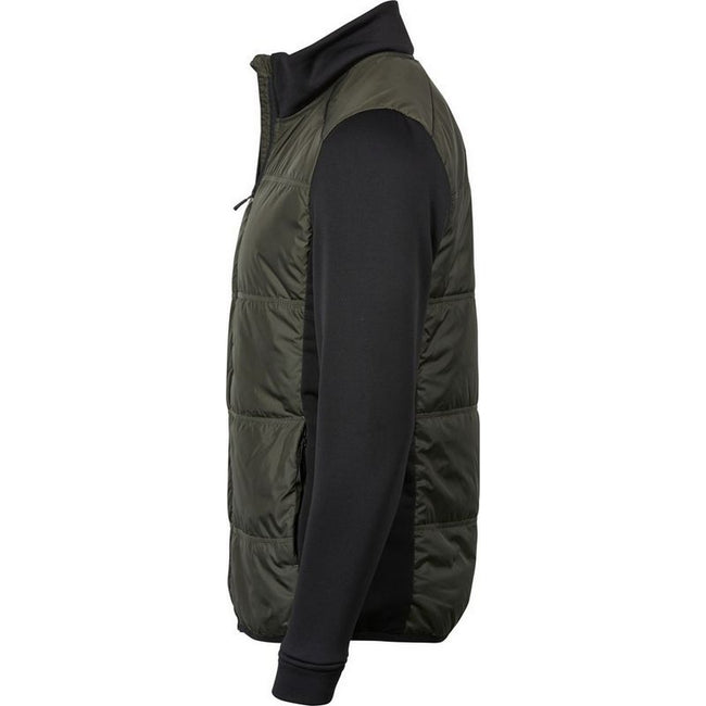 Deep Green-Black - Lifestyle - Tee Jays Mens Hybrid Stretch Jacket
