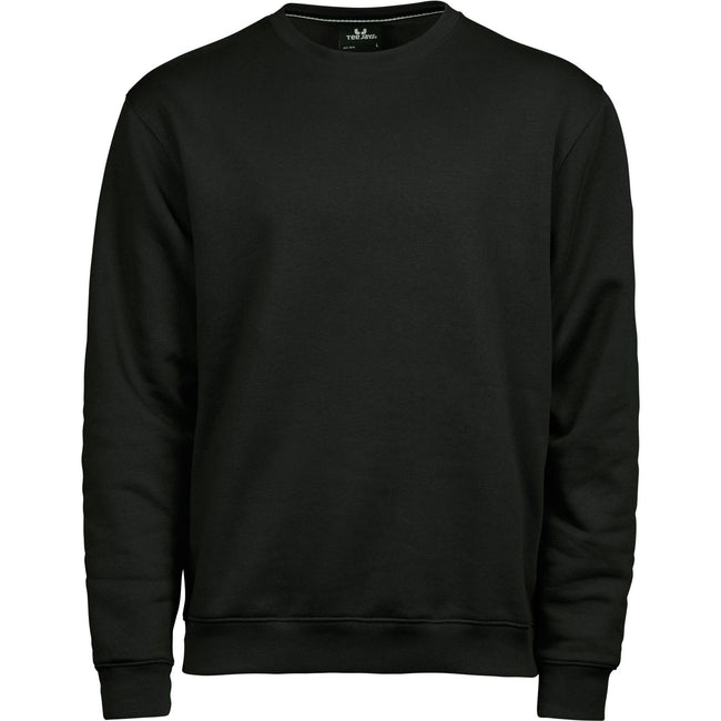 Black - Front - Tee Jays Mens Heavyweight Sweatshirt