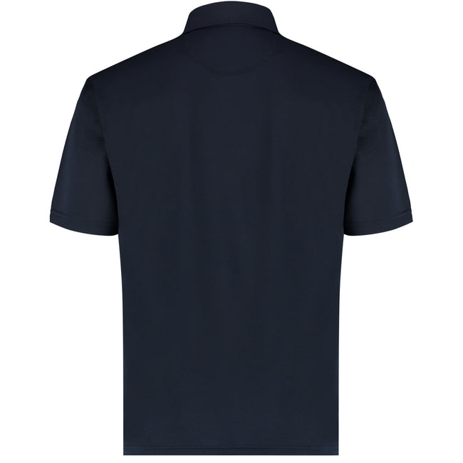 Navy - Back - Kustom Kit Mens Premium Cooltex Plus Regular Polo Shirt