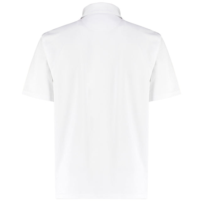 White - Back - Kustom Kit Mens Premium Cooltex Plus Regular Polo Shirt