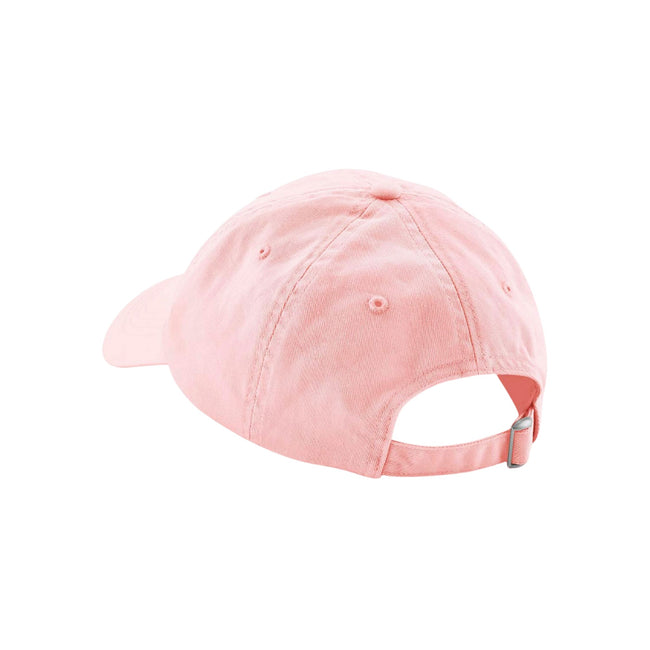 Powder Pink - Back - Beechfield Natural Cotton Panelled Baseball Cap