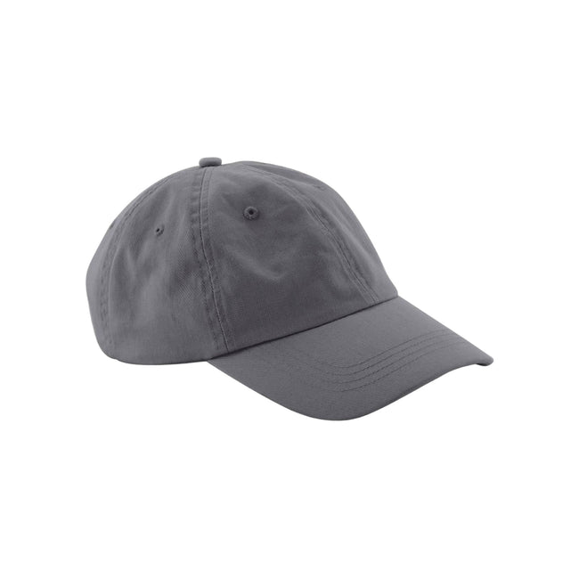 Graphite - Front - Beechfield Natural Cotton Panelled Baseball Cap
