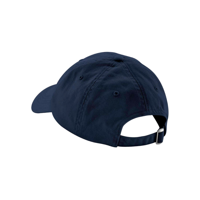 Navy Blue - Back - Beechfield Natural Cotton Panelled Baseball Cap