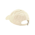 Natural - Back - Beechfield Natural Cotton Panelled Baseball Cap