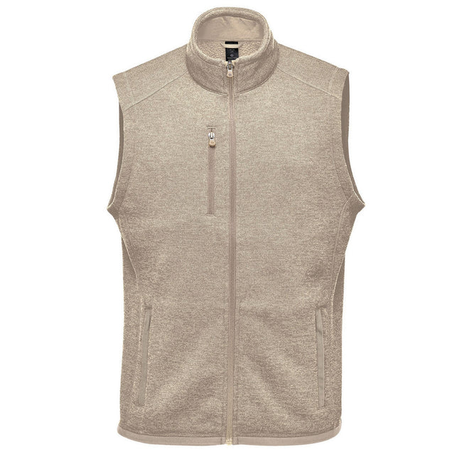 Oatmeal Heather - Front - Stormtech Mens Avalante Pure Earth Full Zip Vest
