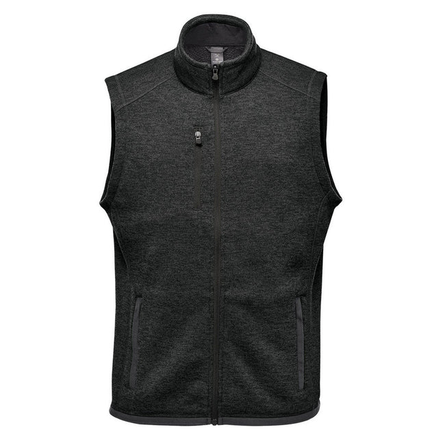 Black Heather - Front - Stormtech Mens Avalante Pure Earth Full Zip Vest