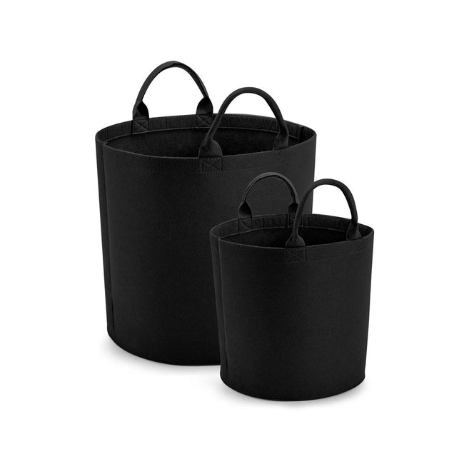 Black - Front - Bagbase Felt Trug