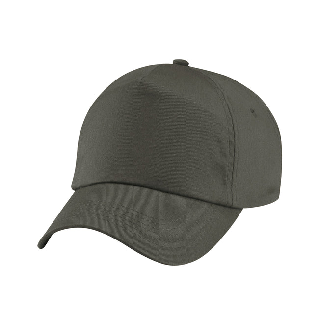 Olive - Front - Beechfield Childrens-Kids Original 5 Panel Cap