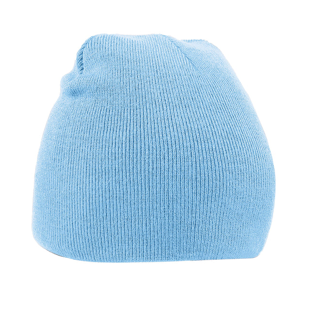 Sky Blue - Front - Beechfield Unisex Adult Original Pull-On Beanie