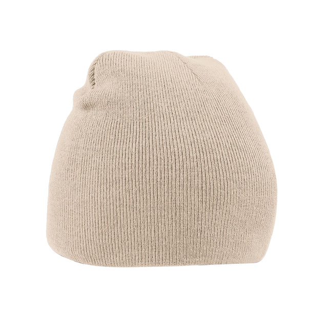 Stone - Front - Beechfield Unisex Adult Original Pull-On Beanie