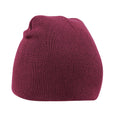 Burgundy - Front - Beechfield Unisex Adult Original Pull-On Beanie