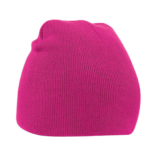Fuchsia - Front - Beechfield Unisex Adult Original Pull-On Beanie