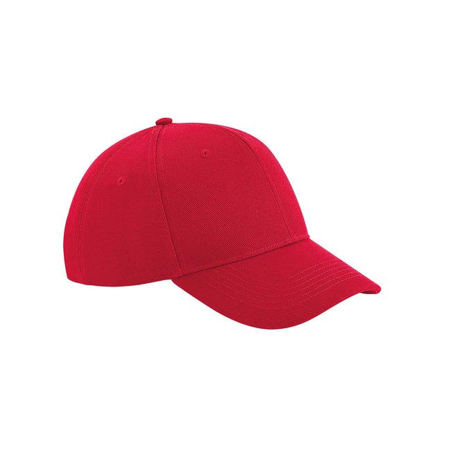 Classic Red - Front - Beechfield Unisex Adult Ultimate 6 Panel Cap