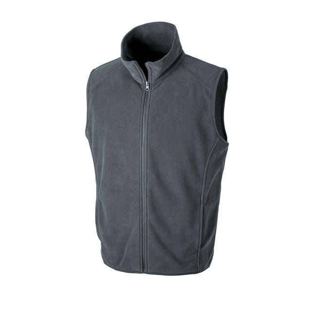 Charcoal - Front - Result Core Unisex Adult Microfleece Vest