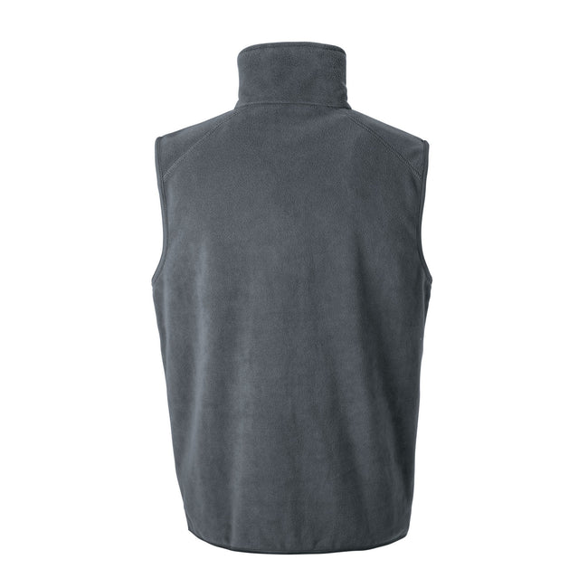 Charcoal - Back - Result Core Unisex Adult Microfleece Vest