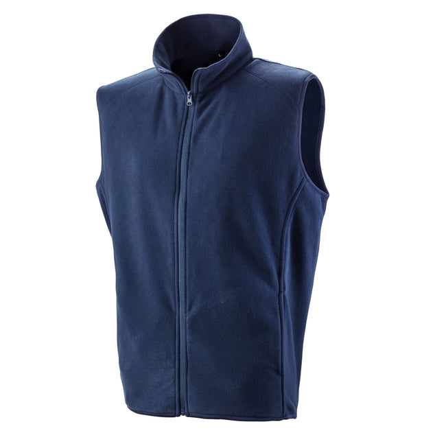 Navy Blue - Front - Result Core Unisex Adult Microfleece Vest