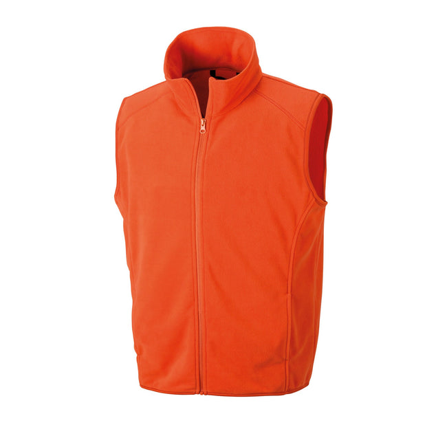 Orange - Front - Result Core Unisex Adult Microfleece Vest