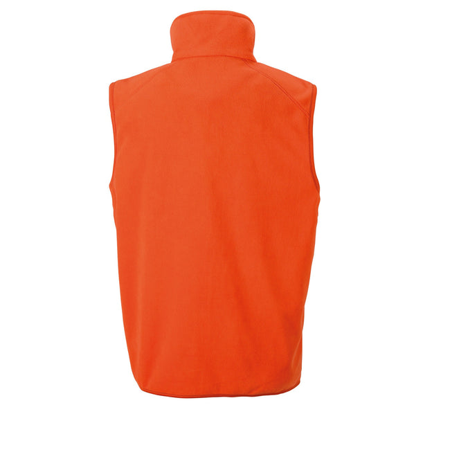 Orange - Back - Result Core Unisex Adult Microfleece Vest