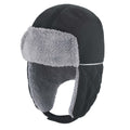 Black-Gray - Front - Result Winter Essentials Unisex Adult Trapper Hat