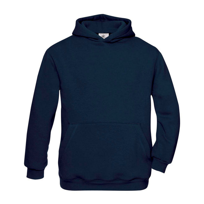 Navy Blue - Front - B&C Childrens-Kids Hoodie