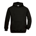 Black - Front - B&C Childrens-Kids Hoodie