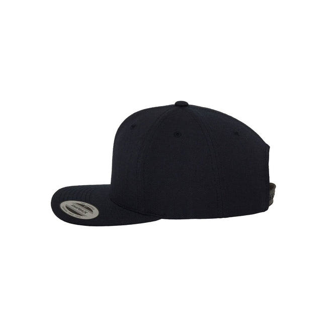Dark Navy - Close up - Flexfit Unisex Adult Classic Snapback Cap