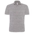 Heather Grey - Front - B&C Mens Heavymill Polo Shirt