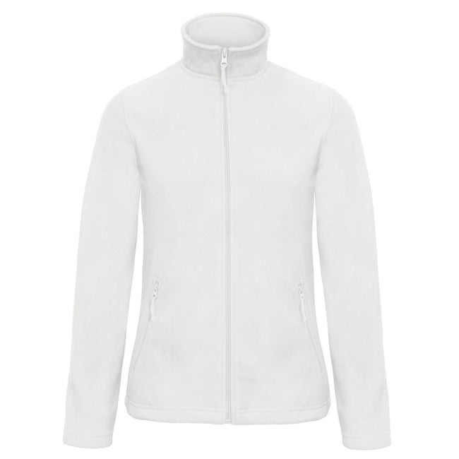 White - Front - B&C Womens-Ladies ID.501 Fleece Jacket