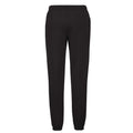 Black - Back - Fruit of the Loom Mens Elasticated Cuff Sweatpants