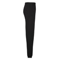 Black - Side - Fruit of the Loom Mens Elasticated Cuff Sweatpants
