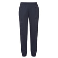 Deep Navy - Front - Fruit of the Loom Mens Elasticated Cuff Sweatpants